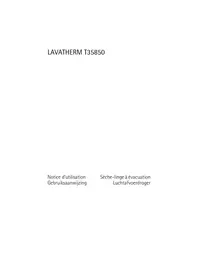 Notice AEG-ELECTROLUX T35850 Sèche-linge