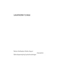 Notice AEG-ELECTROLUX LAVATHERM T37850 Sèche-linge