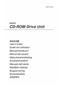 Notice SONY CDU701 Lettore/registratore cd
