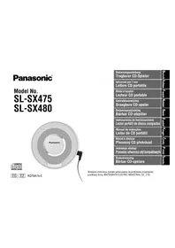 Notice PANASONIC SLSX480 Cd-afspiller/optager