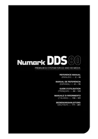 Notice NUMARK DDS80 Cd-spieler/rekorder
