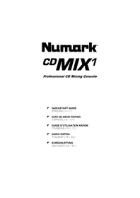 Notice NUMARK CDMIX1 Cd player/recorder
