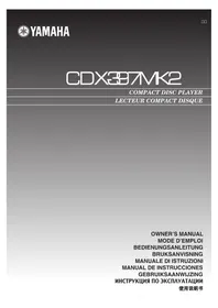 Notice YAMAHA CDX397MK2 Cd-spelare/inspelare