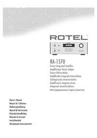 Notice ROTEL RA1570SB приёмник