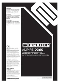 Notice Reloop AMPIRE D360 Recepteur