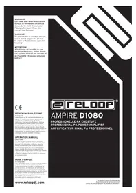 Notice Reloop AMPIRE D1080 Recepteur
