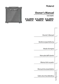 Notice ROLAND CUBE 20GX Recepteur