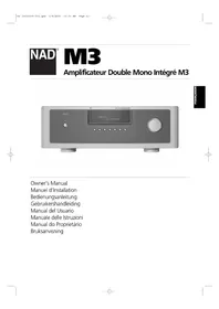 Notice NAD M3E Recepteur