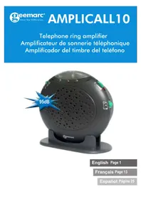 Notice GEEMARC AMPLICALL 10 Receiver