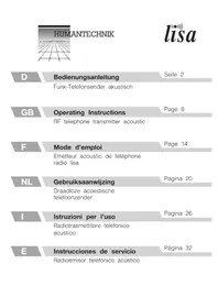 Notice Humantechnik A24640 Recepteur