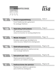 Notice Humantechnik A2463.0 Recepteur