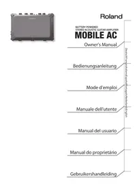 Notice ROLAND MOBILE AC Recepteur