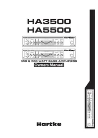 Notice Hartke HA5500 Ricevitore