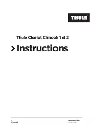 Notice THULE CHARIOT CHINOOK 1 Poussette