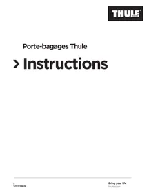 Notice THULE CARGO RACK Poussette