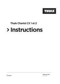 Notice THULE CHARIOT CX 2 Poussette
