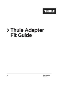 Notice THULE BICYCLE TRAILER KIT Poussette