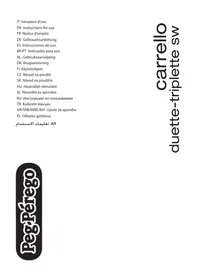 PEG PEREGO Carrello duettetriplette sw - καροτσάκι μωρού