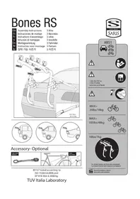 Notice Saris BONES RS Porte-vélo
