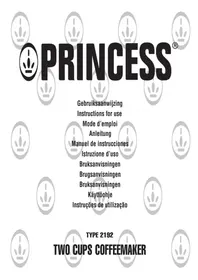 PRINCESS Two Cups Coffeemaker 242192 - Koffiemachine