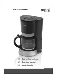 Notice Petra Electric KM 27.07 Coffee machine