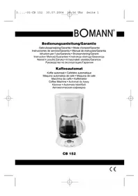 BOMANN CB 152 - Máquina de café