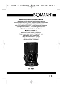 BOMANN CB 151 - Máquina de café