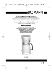BOMANN CB 150 - Máquina de café