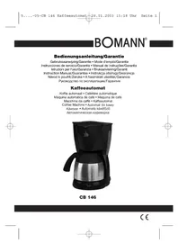 BOMANN CB 146 - Máquina de café