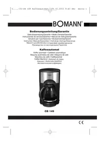 BOMANN CB 149 - Máquina de café