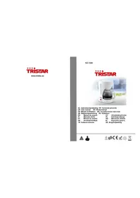 Notice TRISTAR KZ1220 Ekspres do kawy
