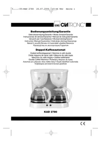 CLATRONIC KAD 2780 - Máquina de café