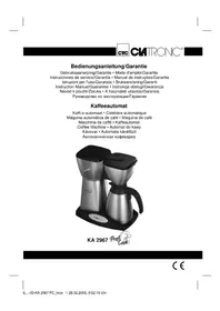 CLATRONIC KA 2967 - Macchina da caffè