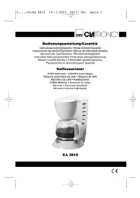 CLATRONIC KA 2818 - Koffiemachine