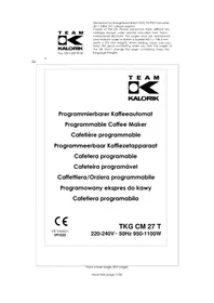KALORIK TKG CM 27 T - Máquina de café