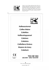 TKG CM 1004 KALORIK