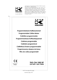 KALORIK TKG CM 1002 BT - Máquina de café