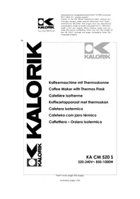 KALORIK KA CM 520 S - Kaffeemaschine