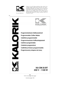 KALORIK KA CM 25 BT - Coffee machine