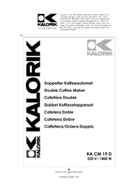KALORIK KA CM 19 D - Coffee machine