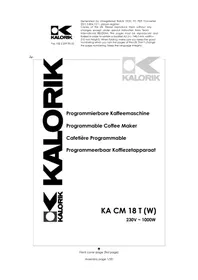 KALORIK KA CM 18 T W - Coffee machine