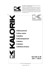 KALORIK KA CM 16 W - Coffee machine