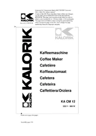 KALORIK KA CM 12 - Macchina da caffè