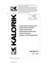 KALORIK KA CM 10 T - Coffee machine
