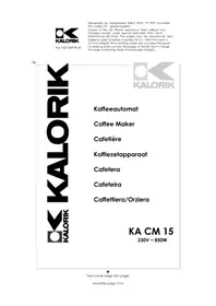 KA CM 15 KALORIK
