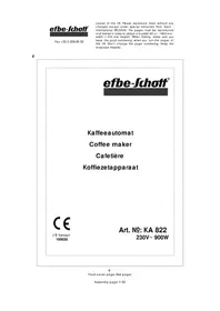 Efbe-Schott KA 822 - Kaffeemaschine