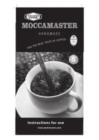 Notice Technivorm MOCCAMASTER KB 741 Machine à café