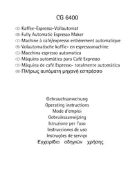 Notice AEG-ELECTROLUX CG 6400 Machine à café