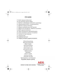 Notice AEG-ELECTROLUX CG 6200 Machine à café