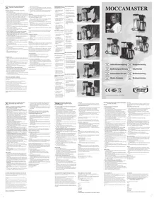 Notice Technivorm MOCCAMASTER CDKT Machine à café